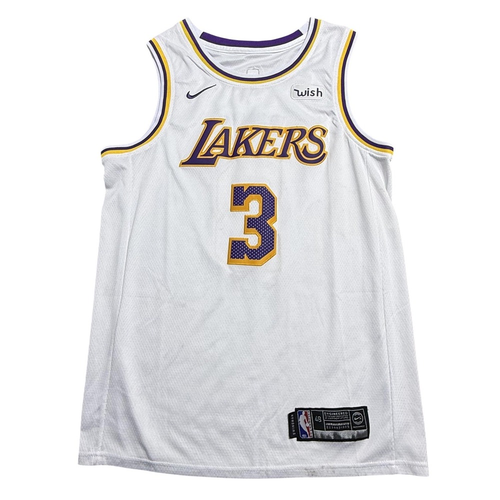 Los Angeles Lakers‎ Jersey Mens 48 White NBA Anthony Davis 3 Nike Swingman